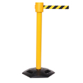 Queue Solutions WeatherMaster 335, Yellow, 20' Yellow/Black OUT OF SERVICE Belt WMR335Y-YBO200